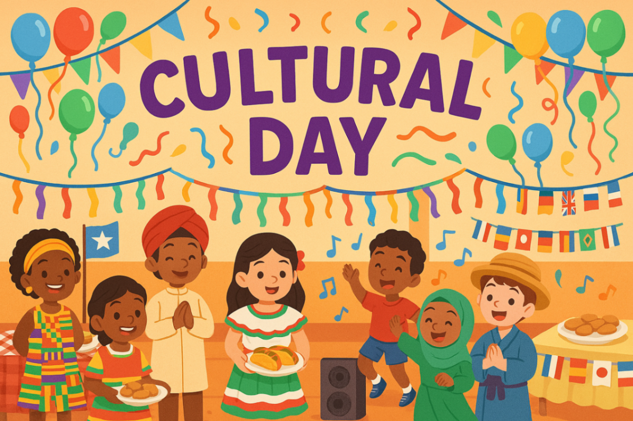 Cultural Day, Balloons, Cartoon, ChatGPT