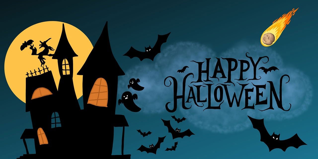 Halloween, Happy Halloween, Haunted House, Bats