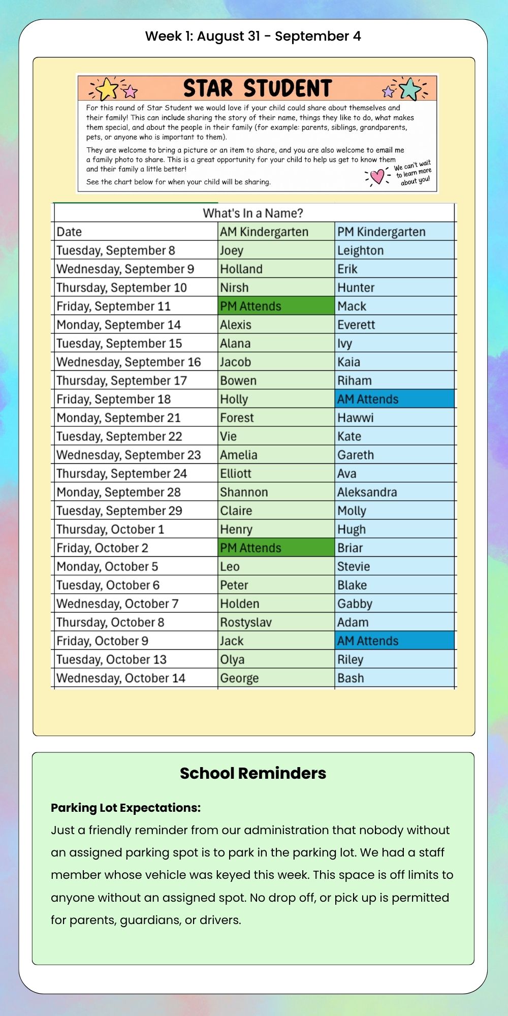 Week 1 2