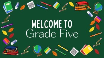 welcome to grade 5